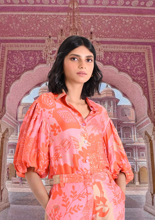Gulaabo Puff Sleeve Shirt