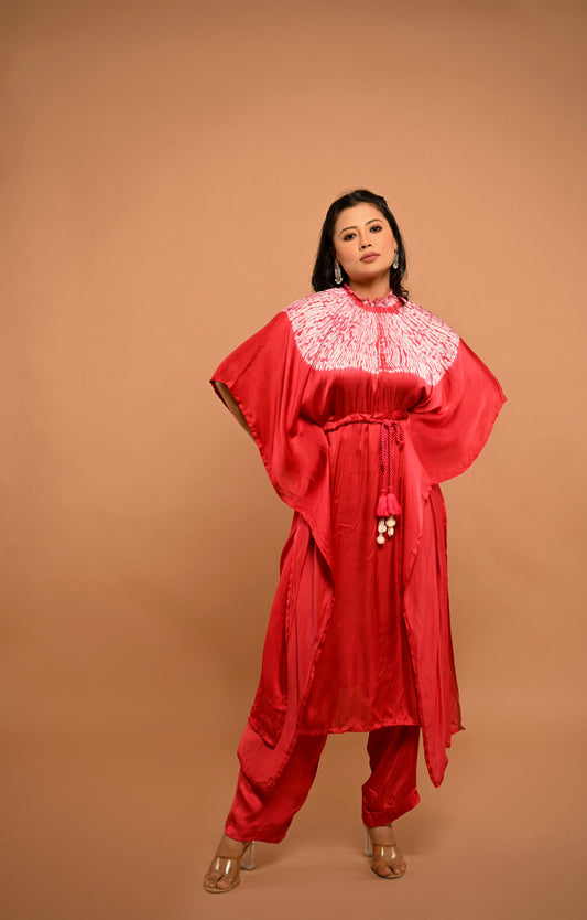 Bandhej Kaftan Set