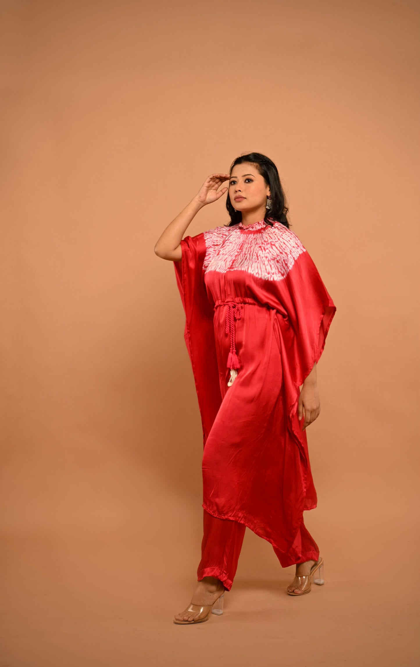 Bandhej Kaftan Set