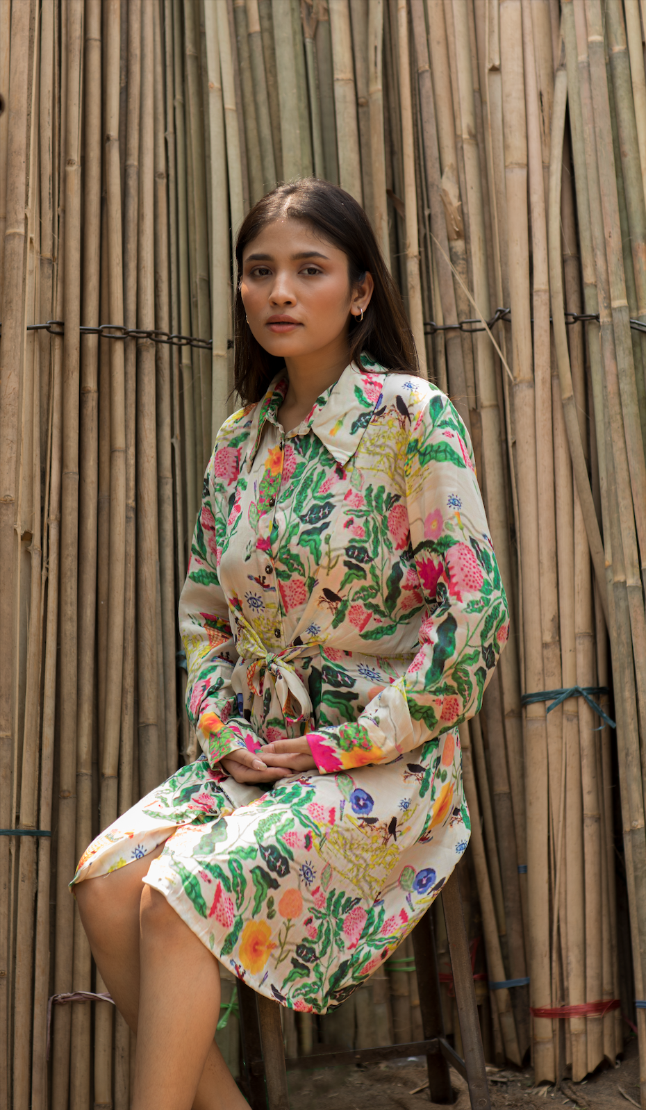 Phool Mandi Shirt Dress
