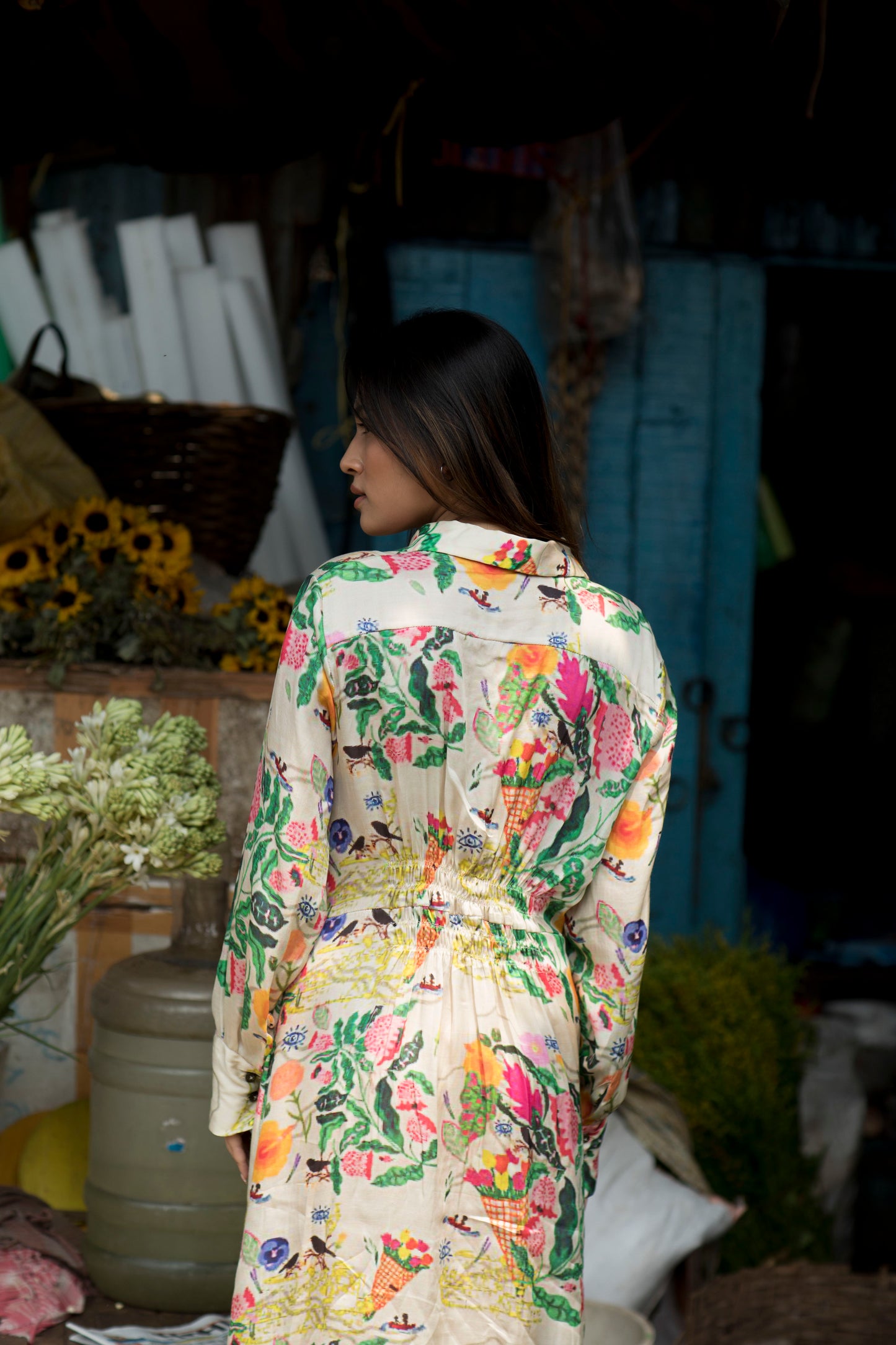 Phool Mandi Shirt Dress
